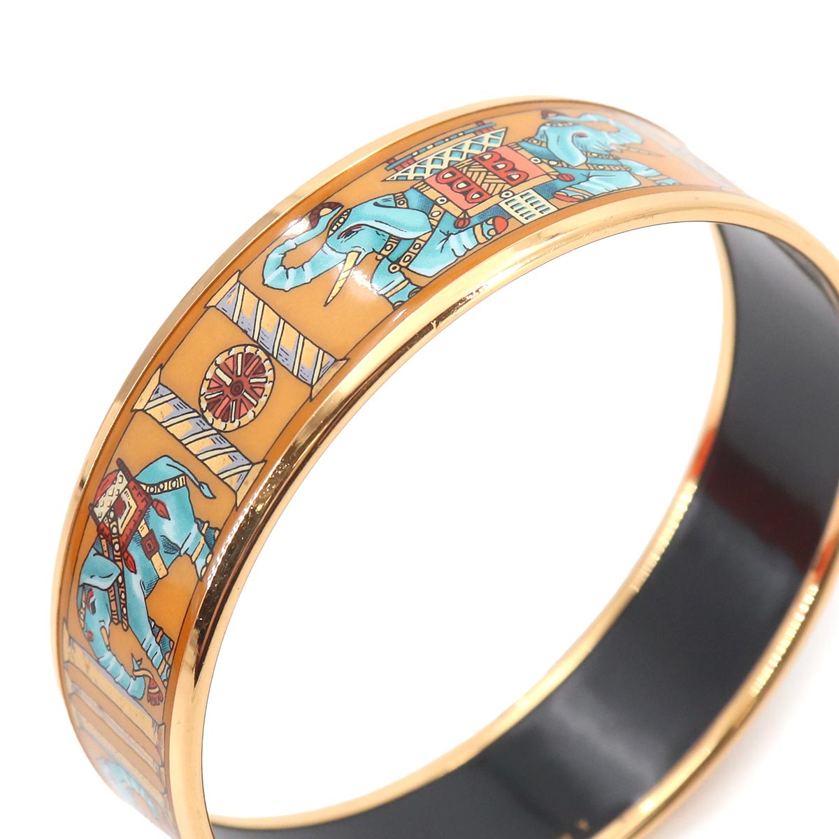 Email GM Bracelet Bangle Multicolor Gold Elephant Accessory