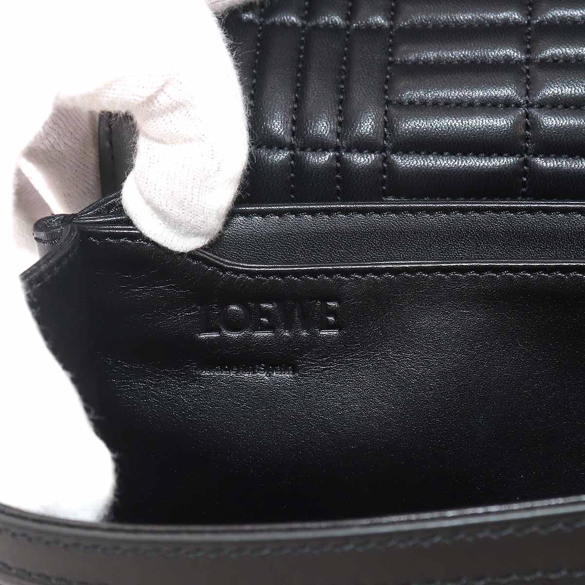 Barcelona Shoulder Bag Leather Black Purse