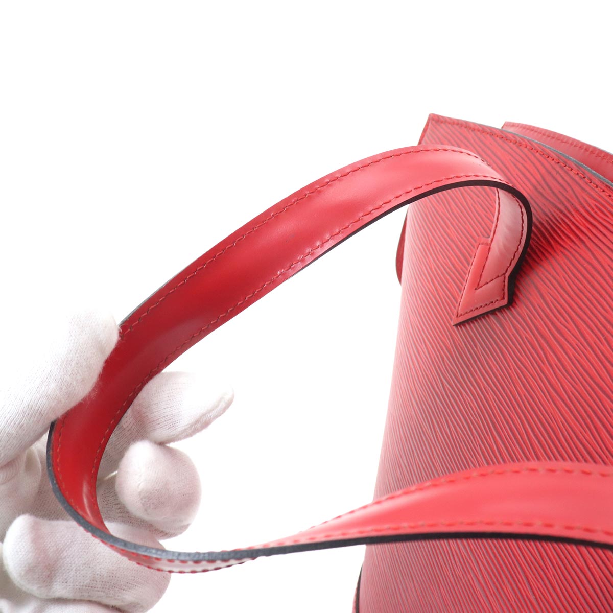 Epi Sunjack Tote Bag Leather Castilian Red M52277 Purse