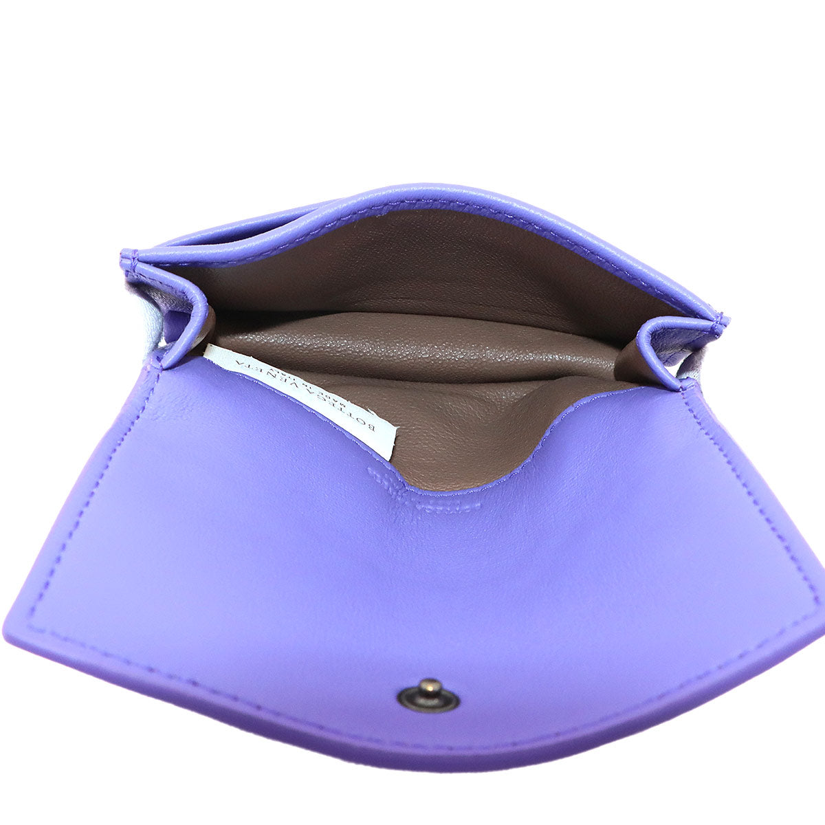 Intrecciato Card Case Leather Purple 133945