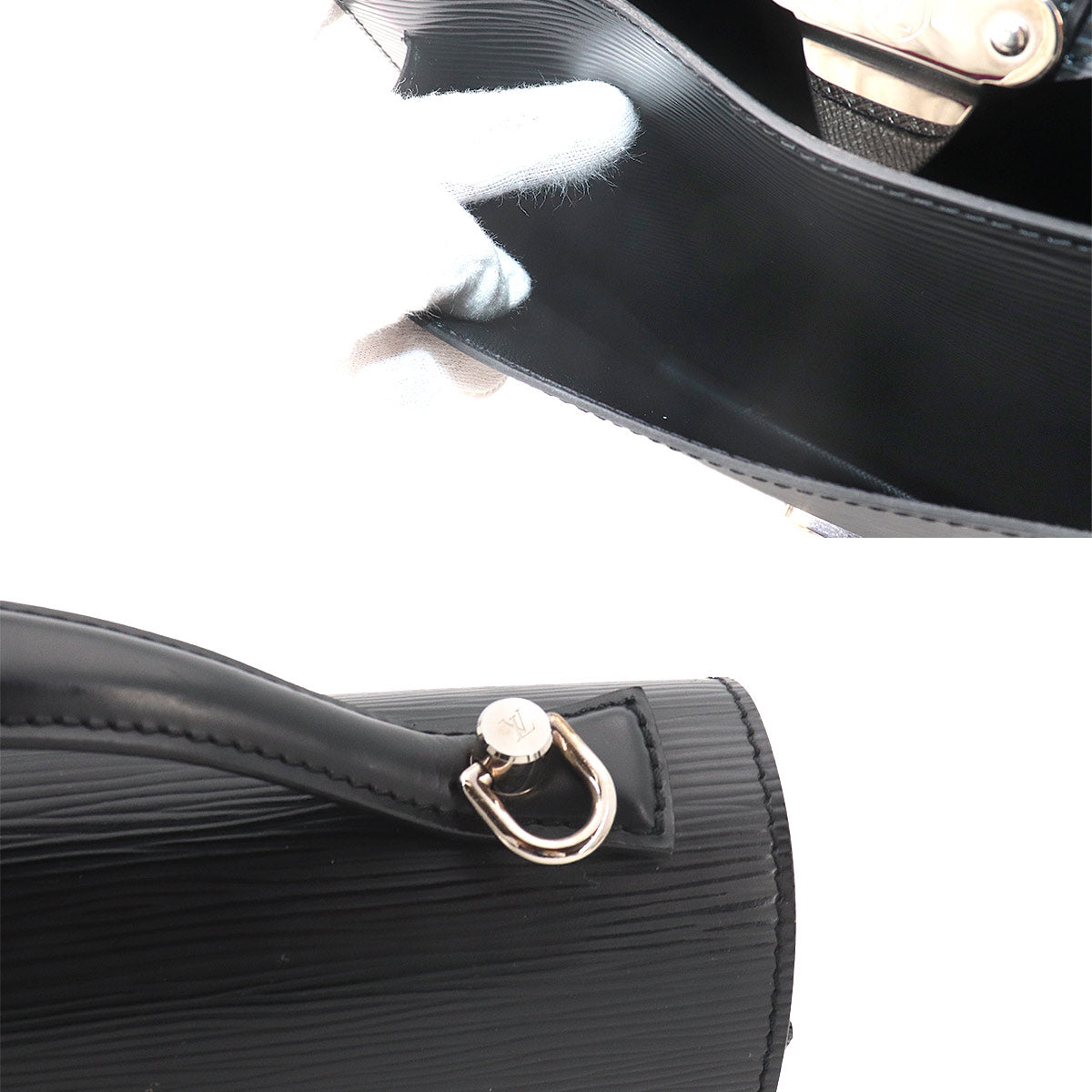 Epi Monceau 2way Hand Shoulder Bag Leather Noir M52792