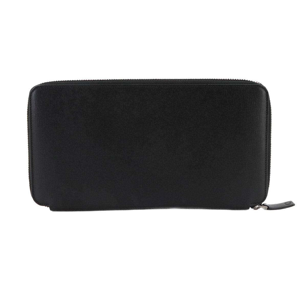 Zipped Around Long Wallet Leather Black