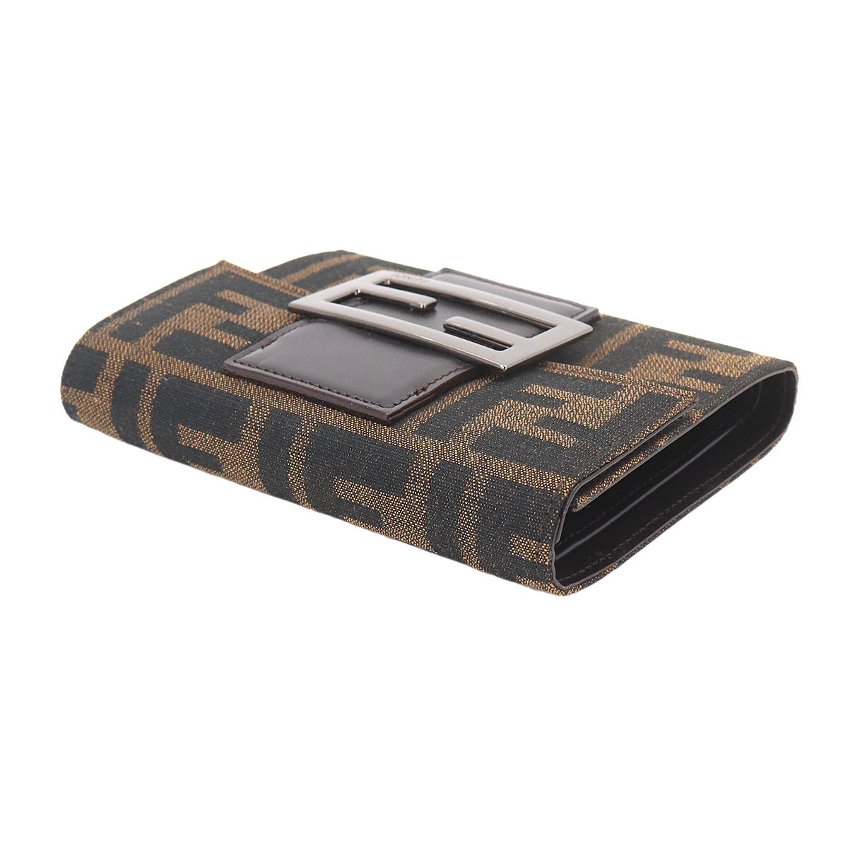 Zucca Wallet Canvas Leather Brown 8M0023