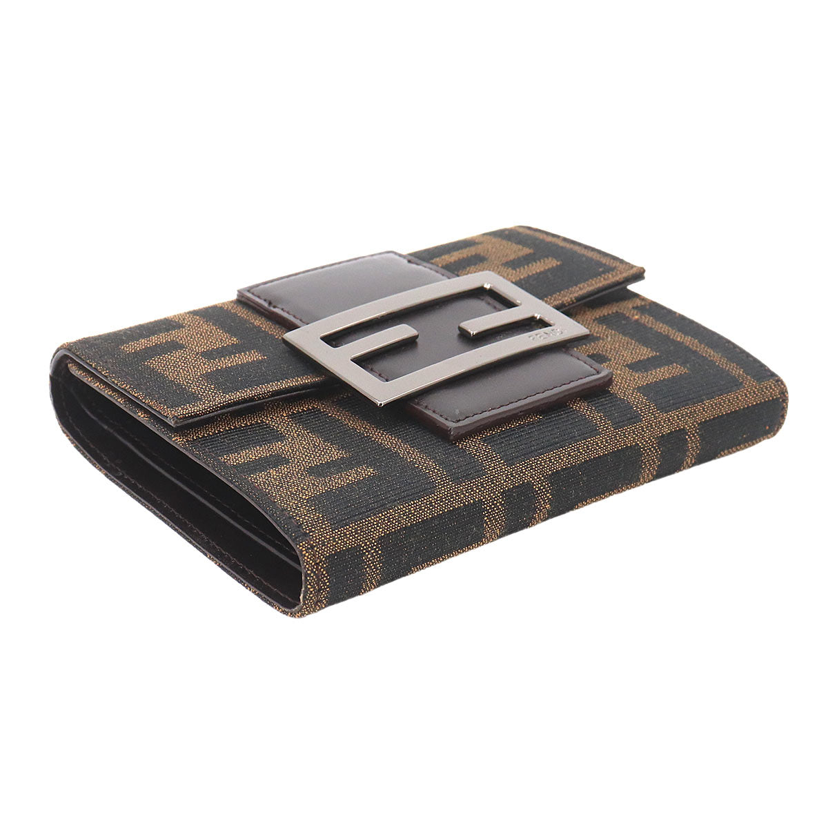 Zucca Wallet Canvas Leather Brown 8M0023