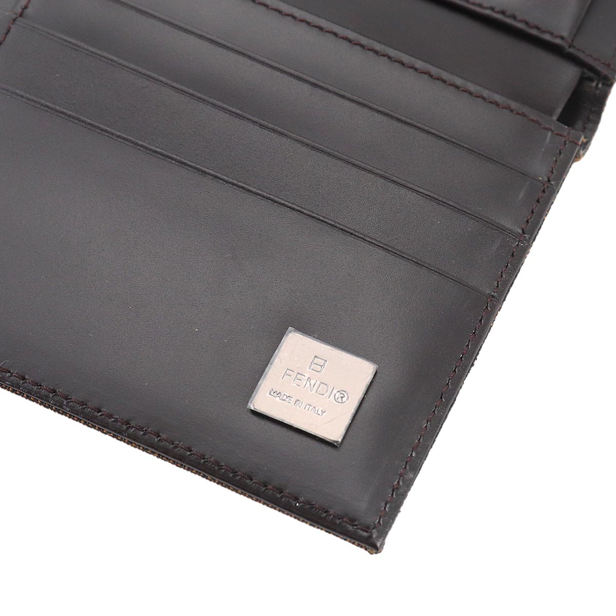 Zucca Wallet Canvas Leather Brown 8M0023