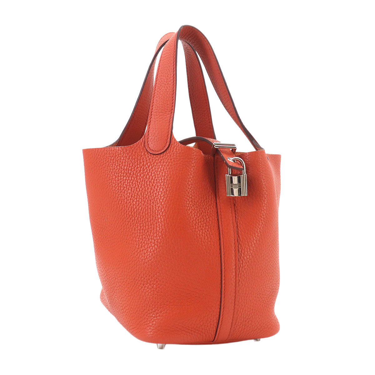 Picotin Lock PM Hand Bag Taurillon Clemence Terre Battue Purse