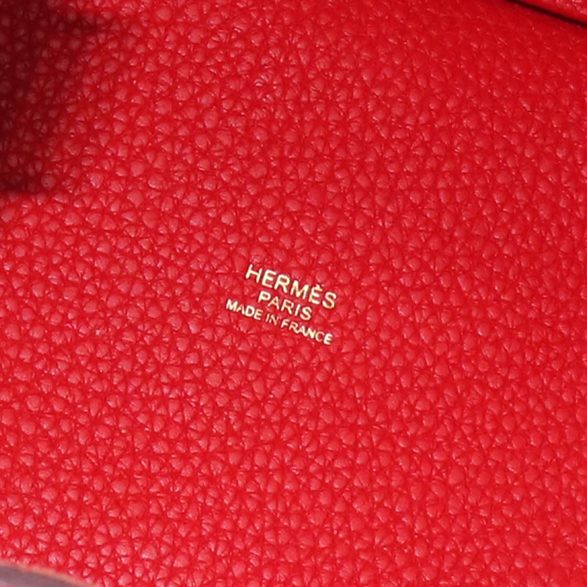 Picotin Lock PM Hand Bag Taurillon Clemence Rouge Tomate