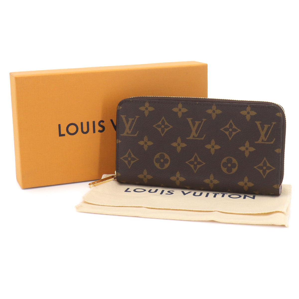 Monogram Zippy Wallet Brown Misty Lilac M25813