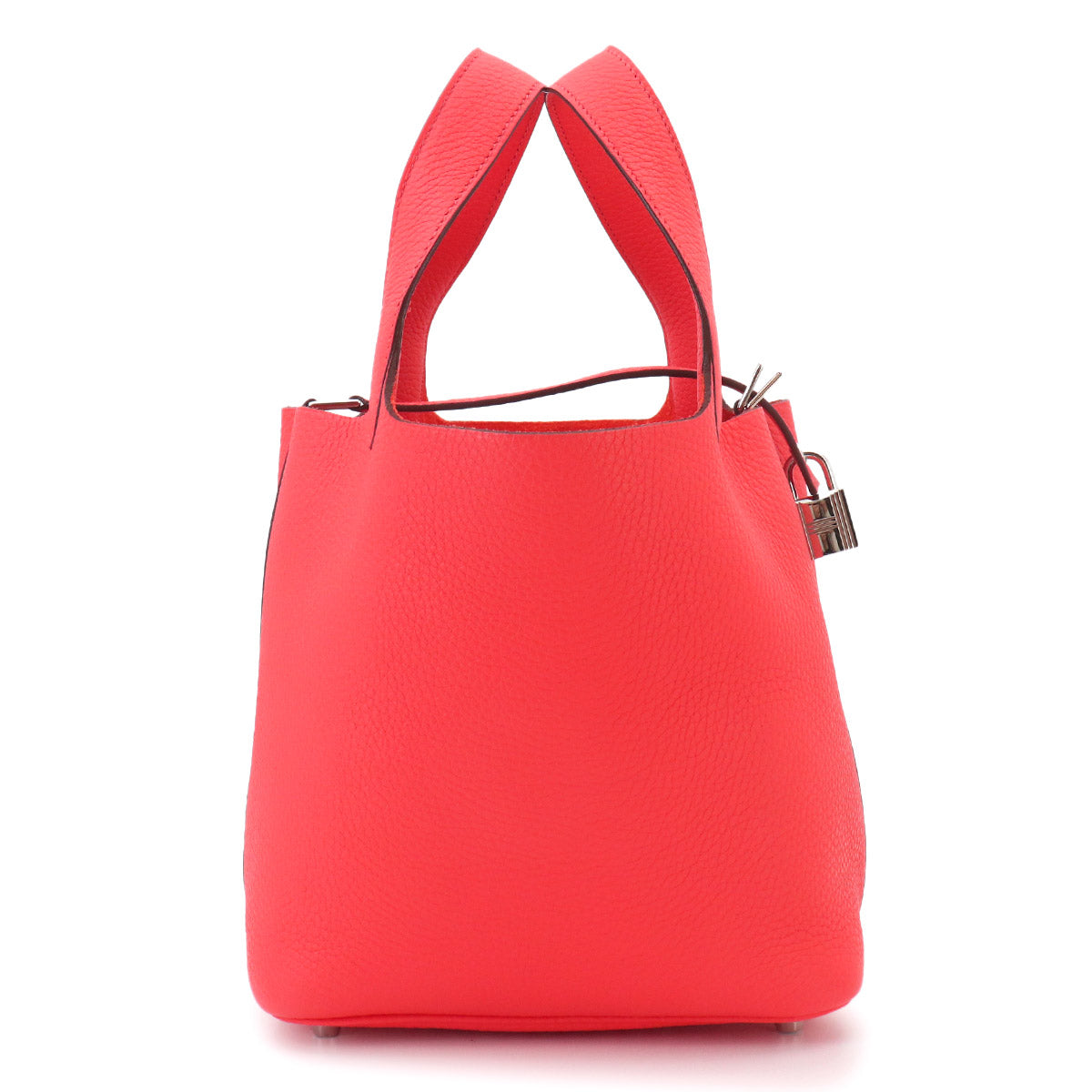 Picotin Lock PM Hand Bag Taurillon Clemence Rose Texese
