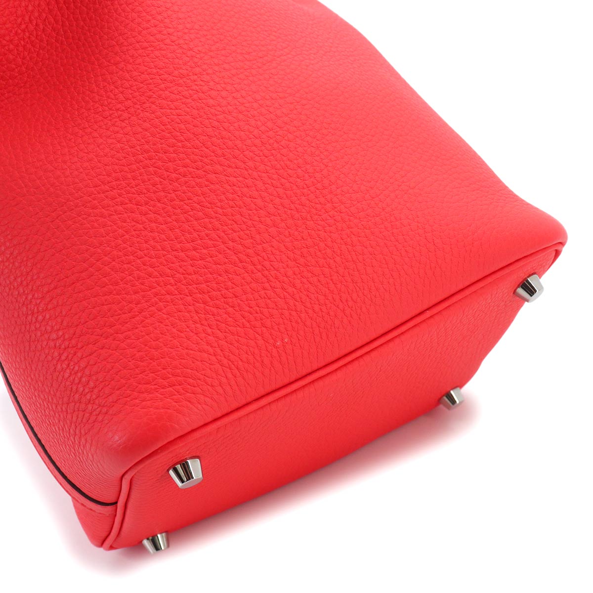 Picotin Lock PM Hand Bag Taurillon Clemence Rose Texese