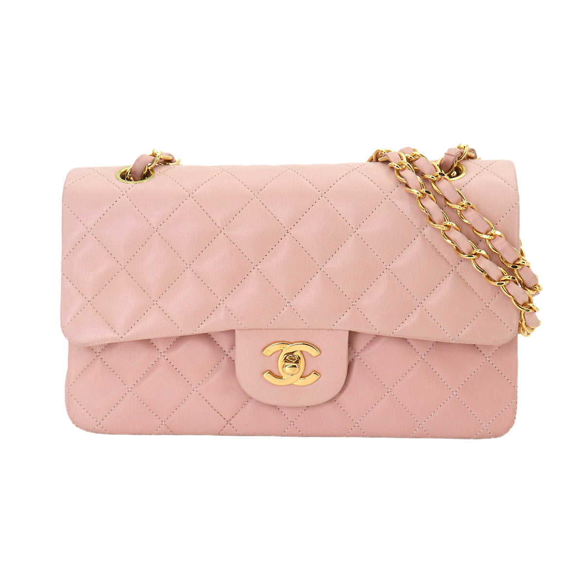 Matelasse 23 Chain Shoulder Bag Leather Pink A01113