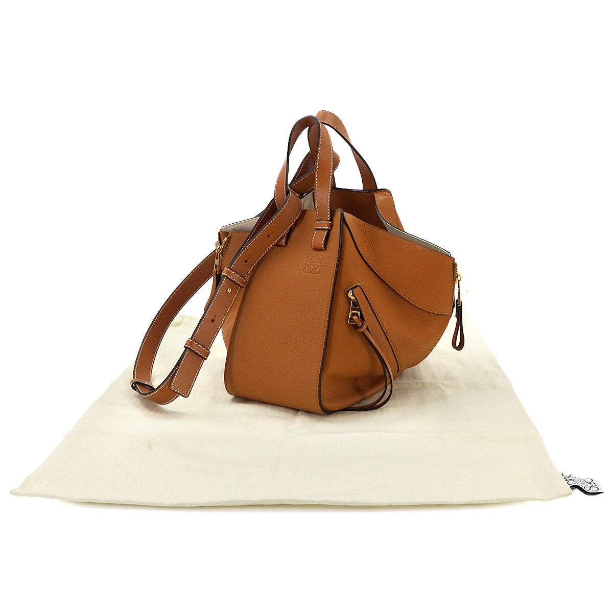Hammock Small Hand Shoulder Bag Leather Brown Purse