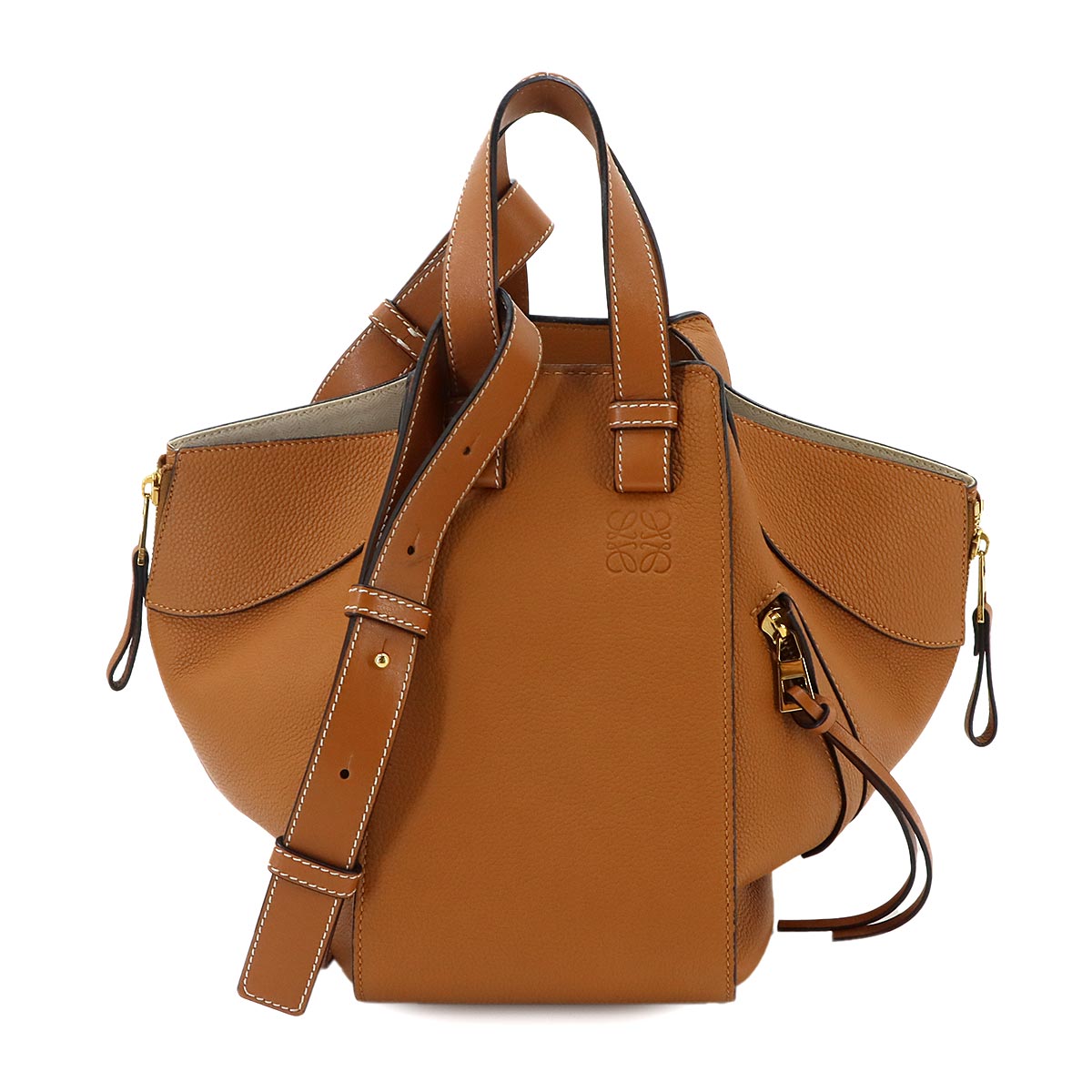 Hammock Small Hand Shoulder Bag Leather Brown Purse