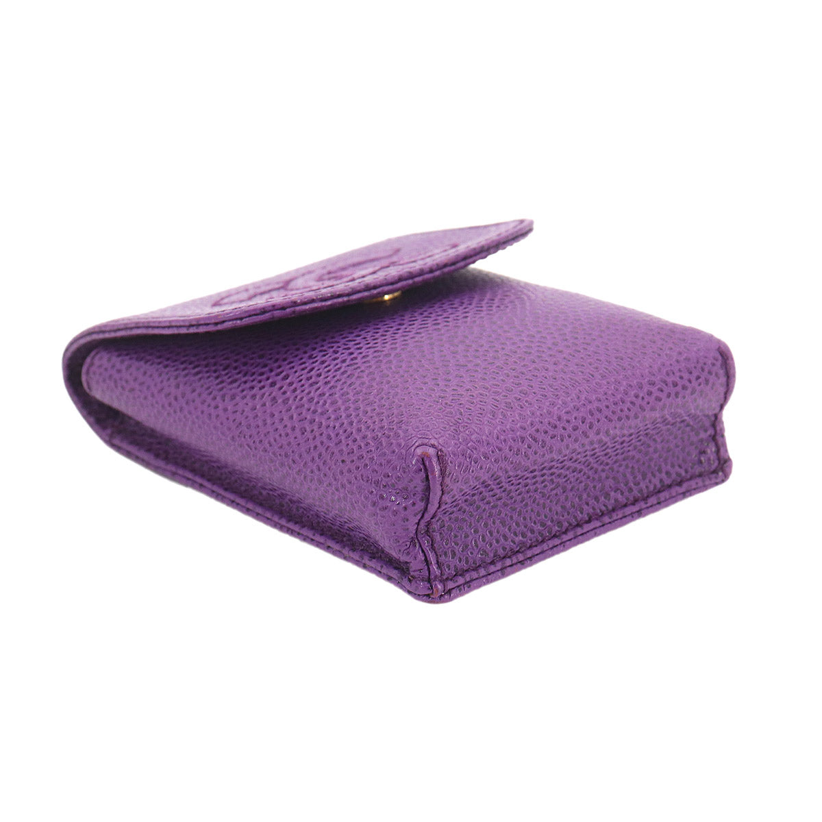 Cavier Skin Cigarette Case Leather Purple A13511 Accessories