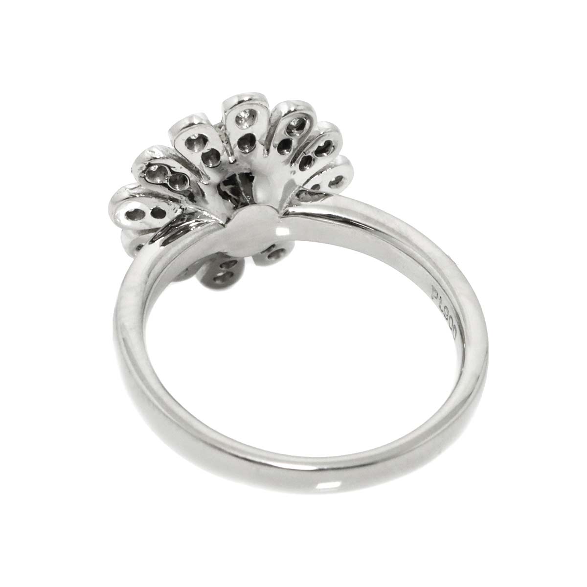 Diamond 0.41ct Ring Pt Platinum size6(US)