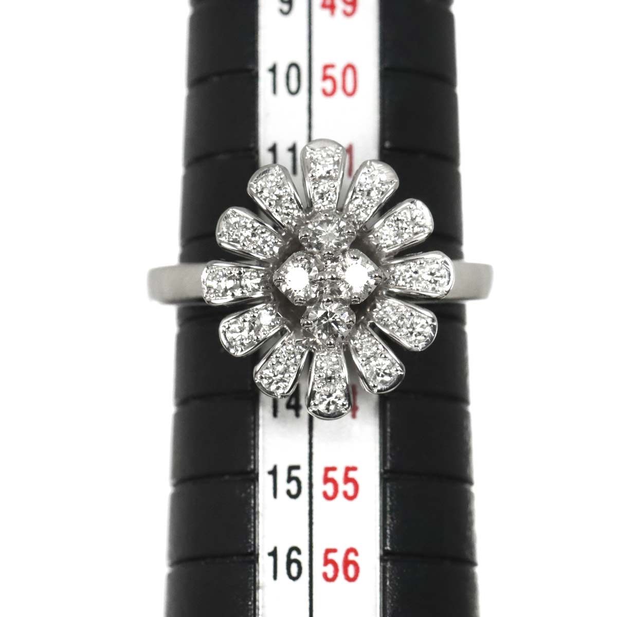 Diamond 0.41ct Ring Pt Platinum size6(US)