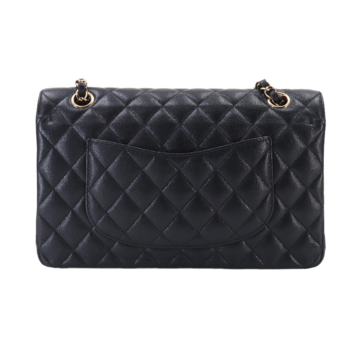 Matelasse 25 Chain Shoulder Bag Leather Navy A01112 Purse