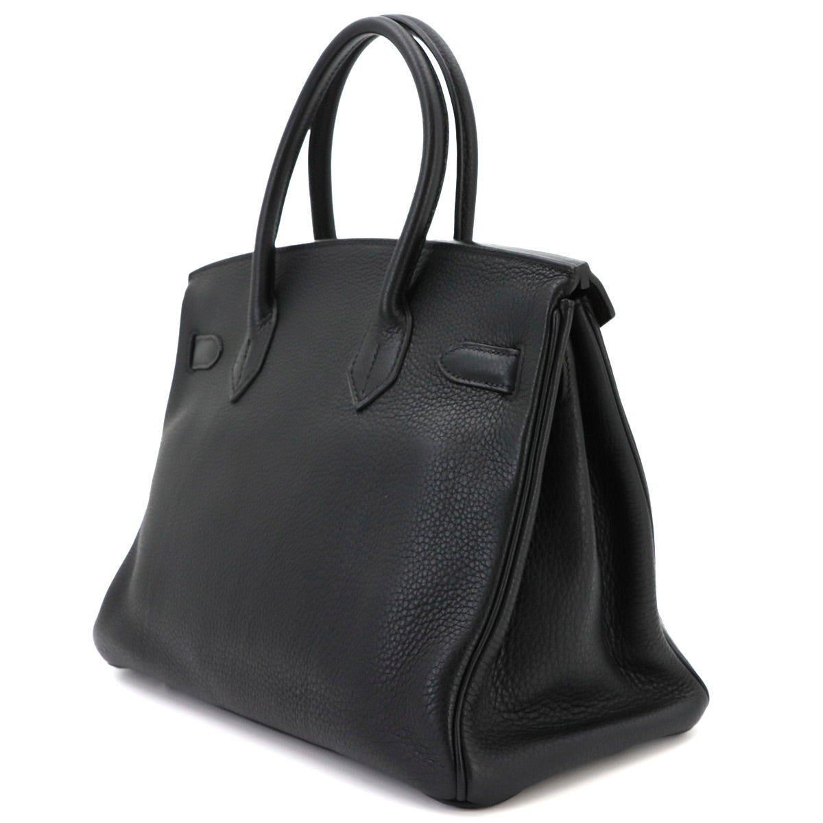 Birkin 30 Veau Togo Black Hand Bag Noir Purse