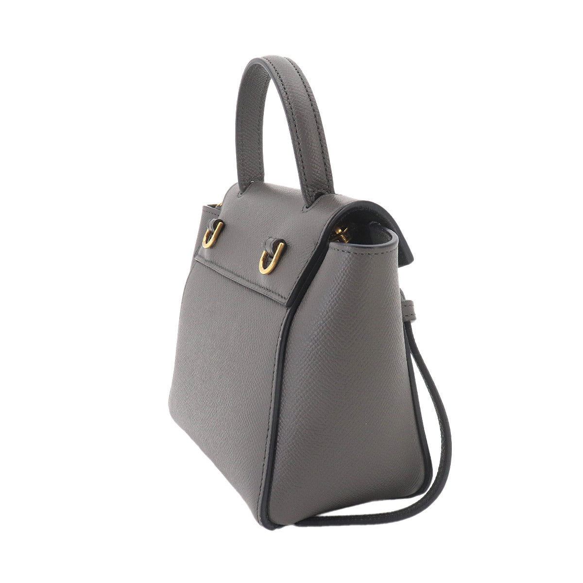Belt Bag Piko Hand Shoulder Bag Leather Gray 194263