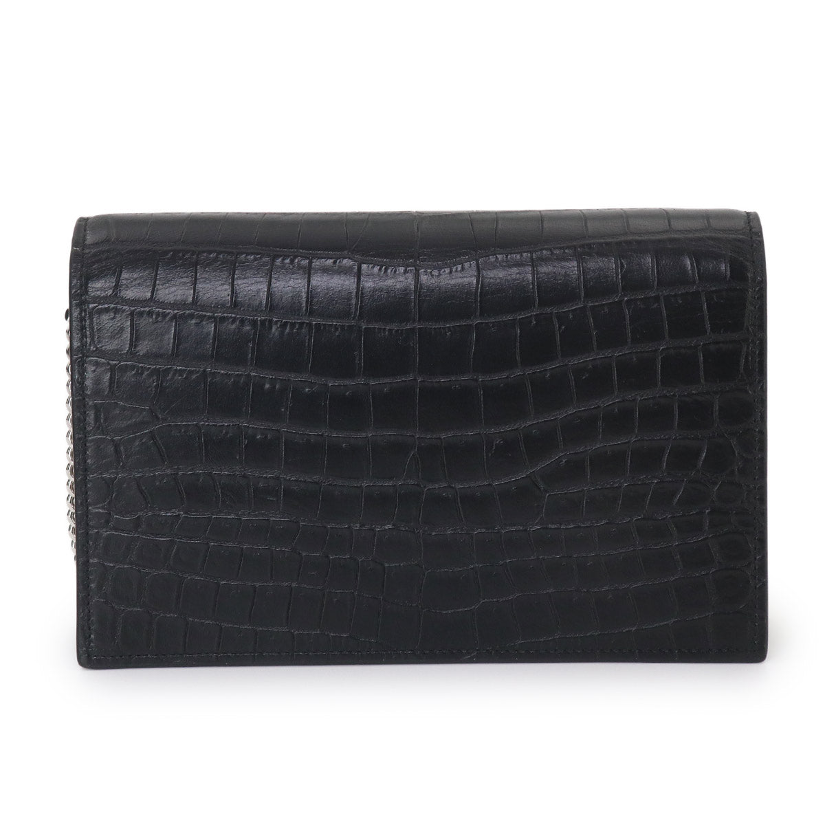 Kate Chain Long Wallet Leather Black 452159