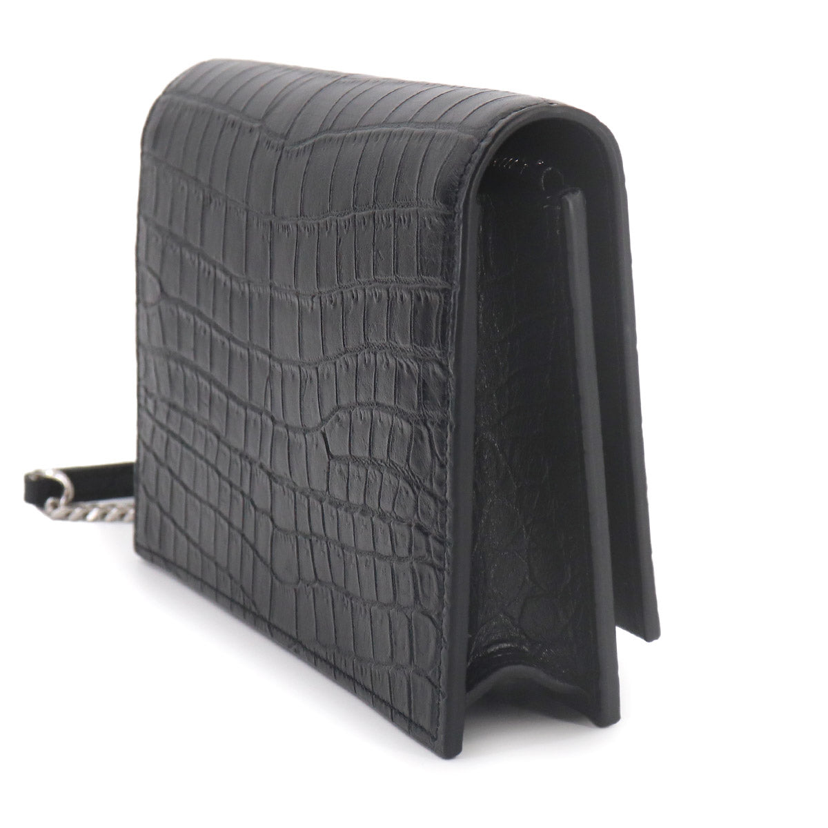 Kate Chain Long Wallet Leather Black 452159