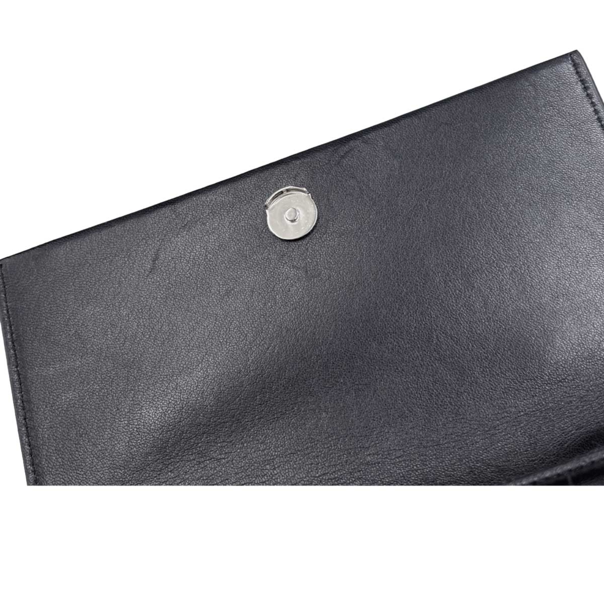 Kate Chain Long Wallet Leather Black 452159