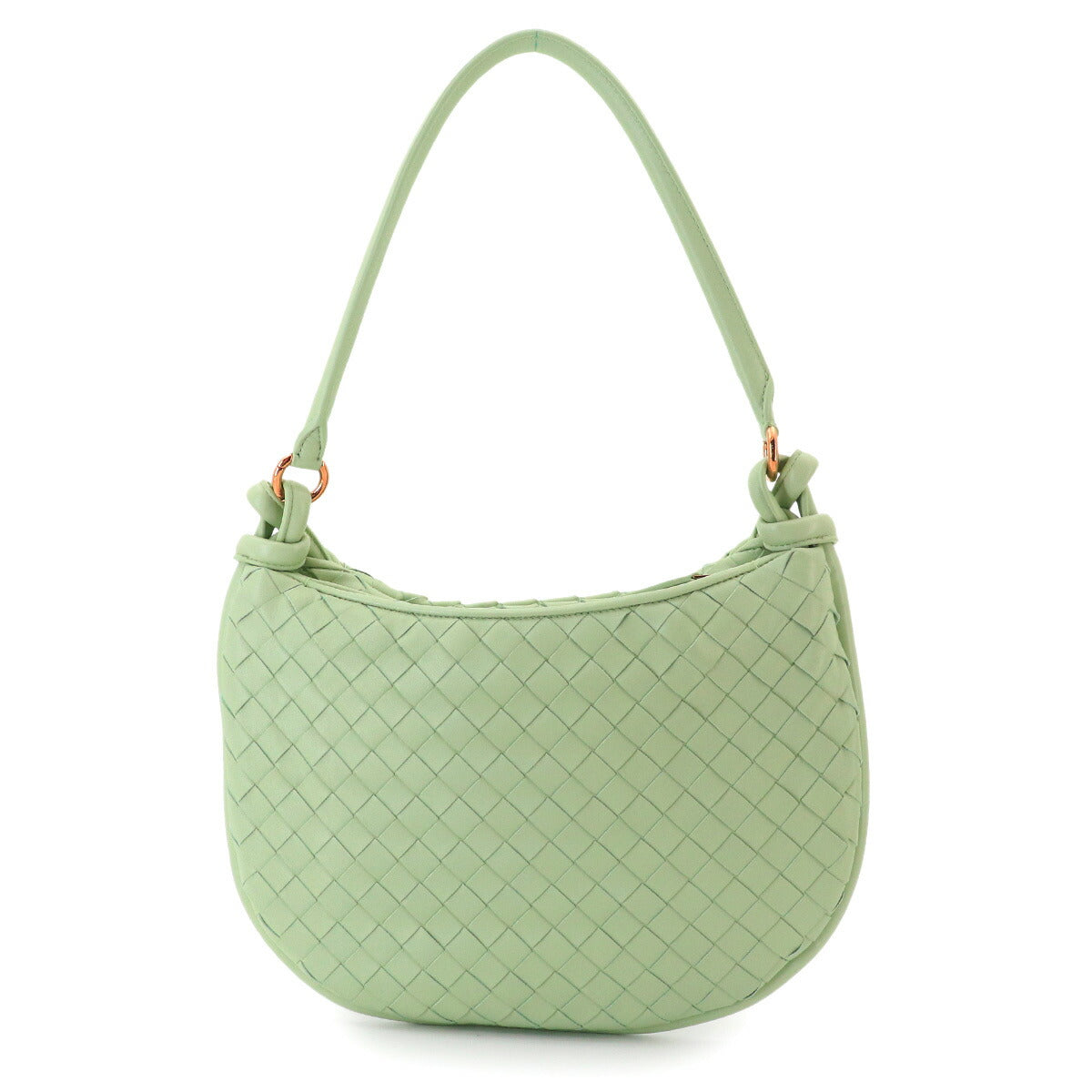 Intrecciato Medium Gemelli Shoulder Bag Leather Green