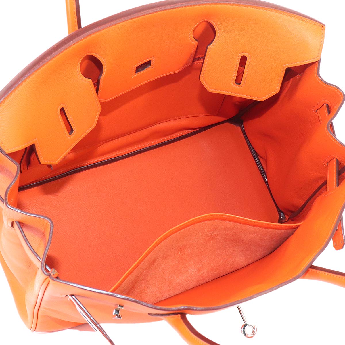 Birkin 30 Veau Swift Orange Hand Bag Purse
