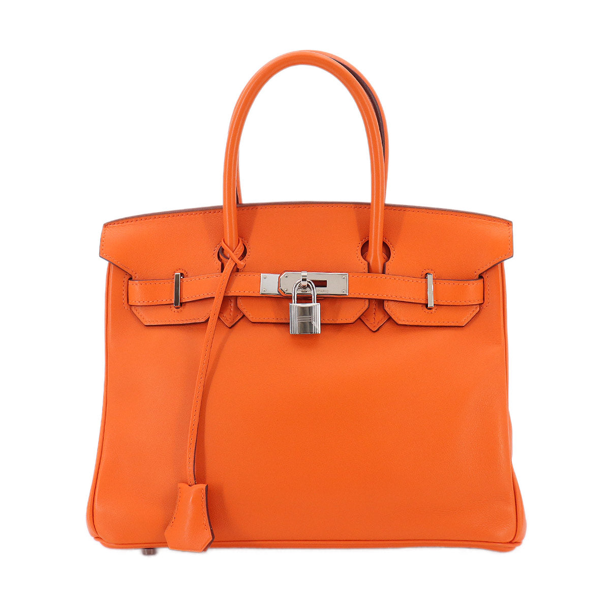 Birkin 30 Veau Swift Orange Hand Bag Purse