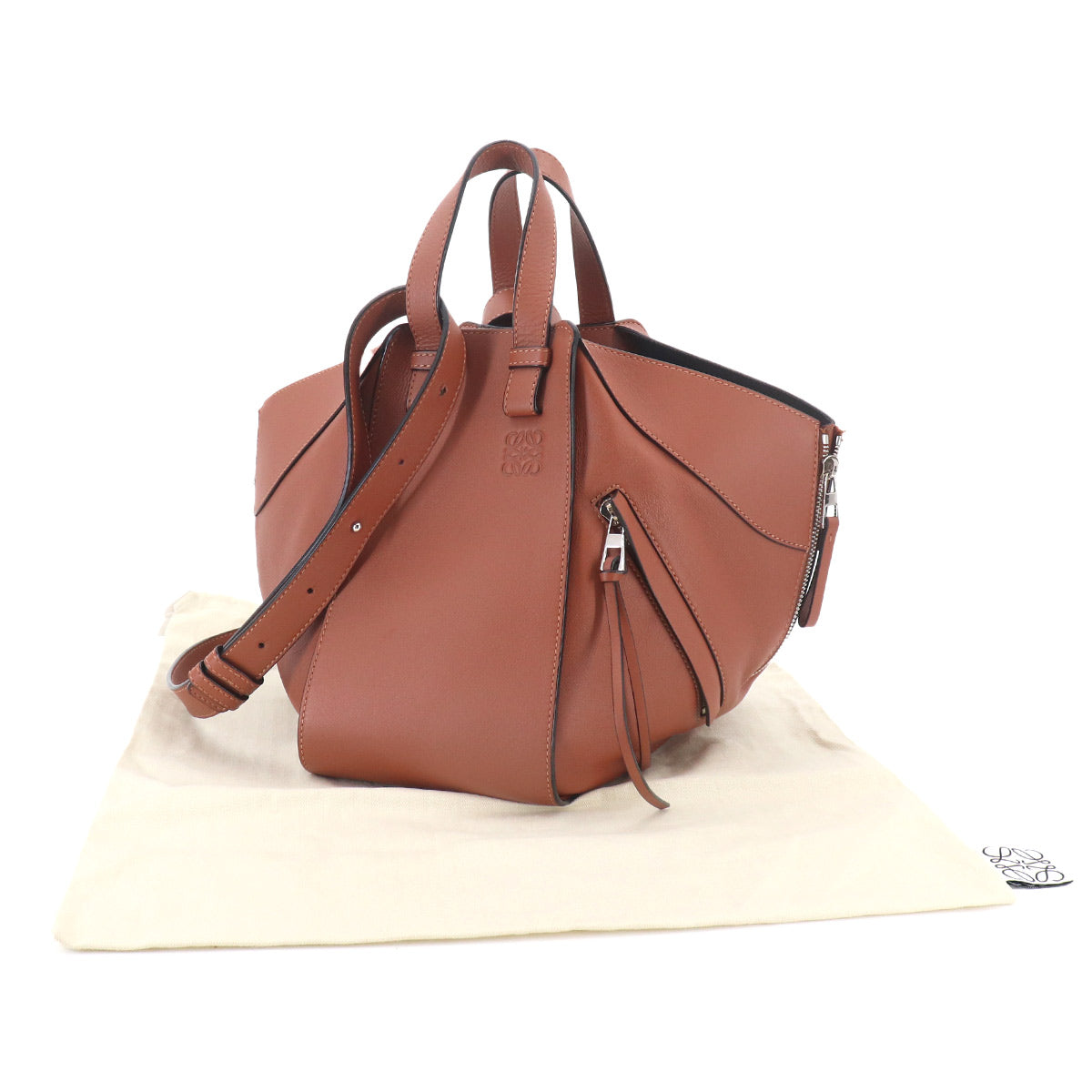 Hammock Small Hand Shoulder Bag Leather Brown Purse