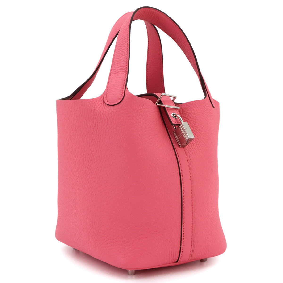 Picotin Lock PM Hand Bag Taurillon Clemence Rose Azalee