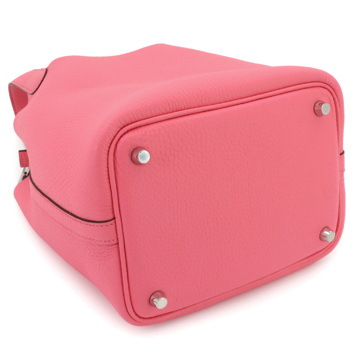 Picotin Lock PM Hand Bag Taurillon Clemence Rose Azalee