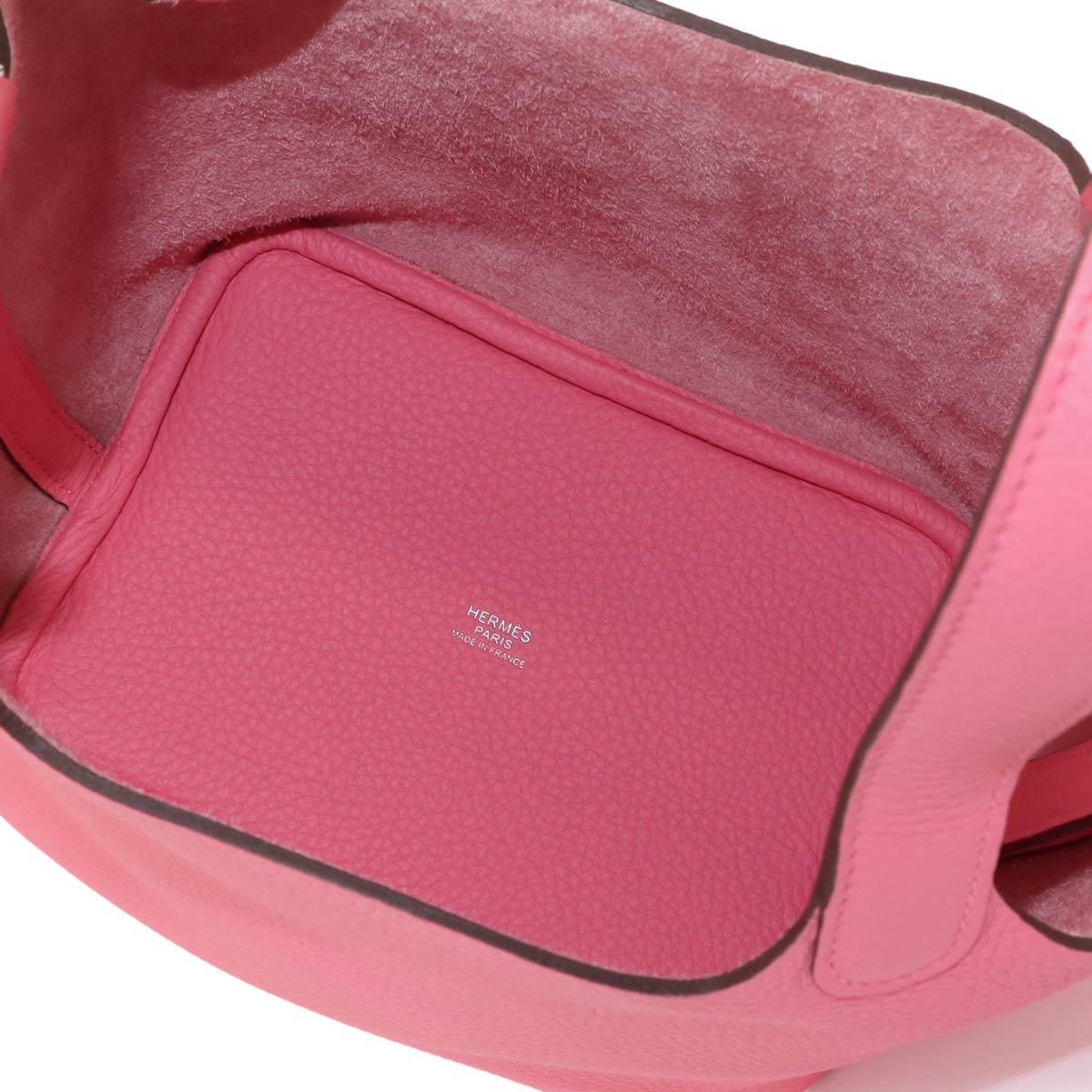 Picotin Lock PM Hand Bag Taurillon Clemence Rose Azalee