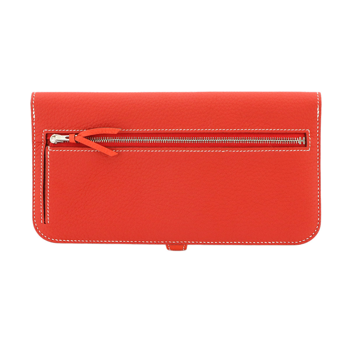 Dogon Long Wallet Togo Geranium Capucine Purse