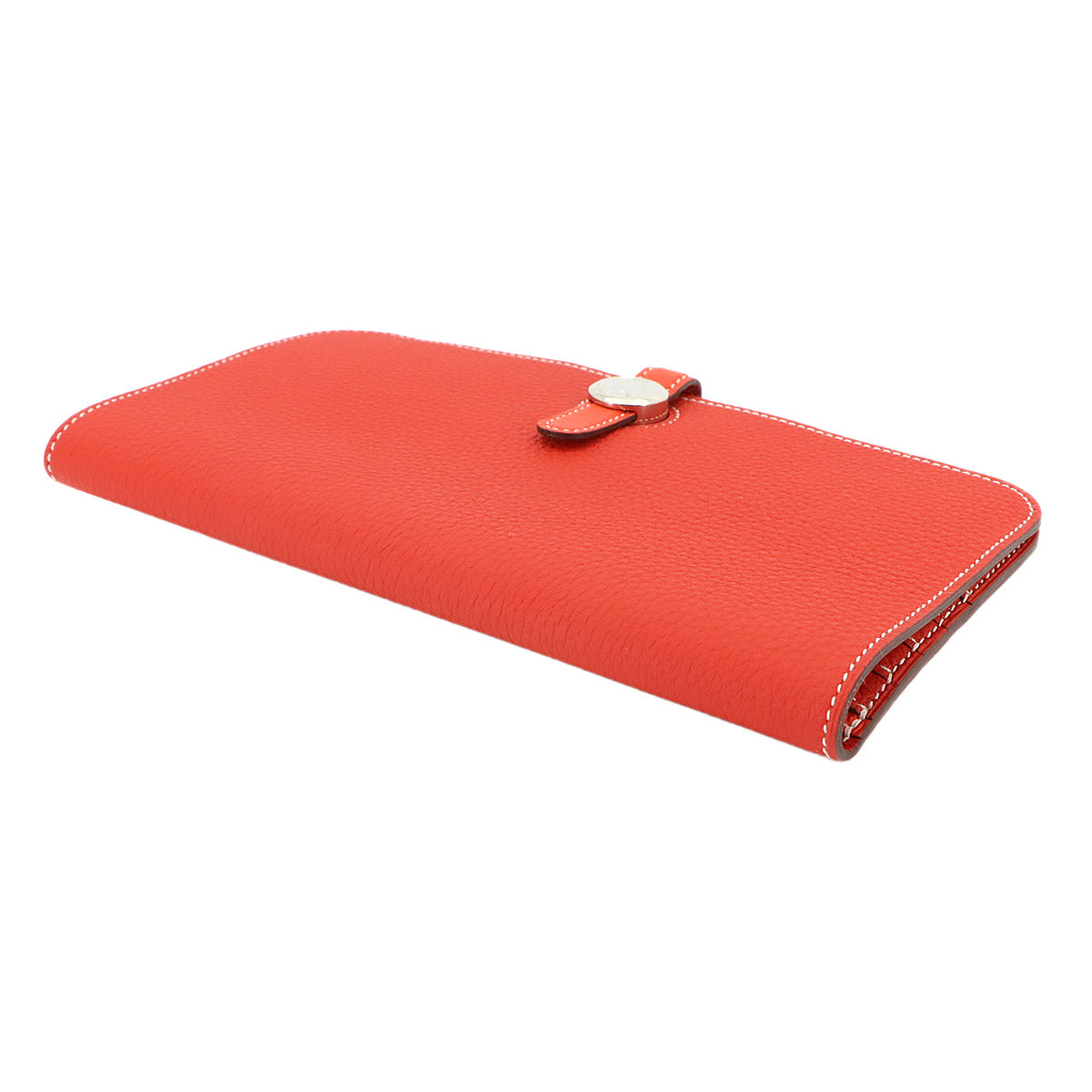 Dogon Long Wallet Togo Geranium Capucine Purse