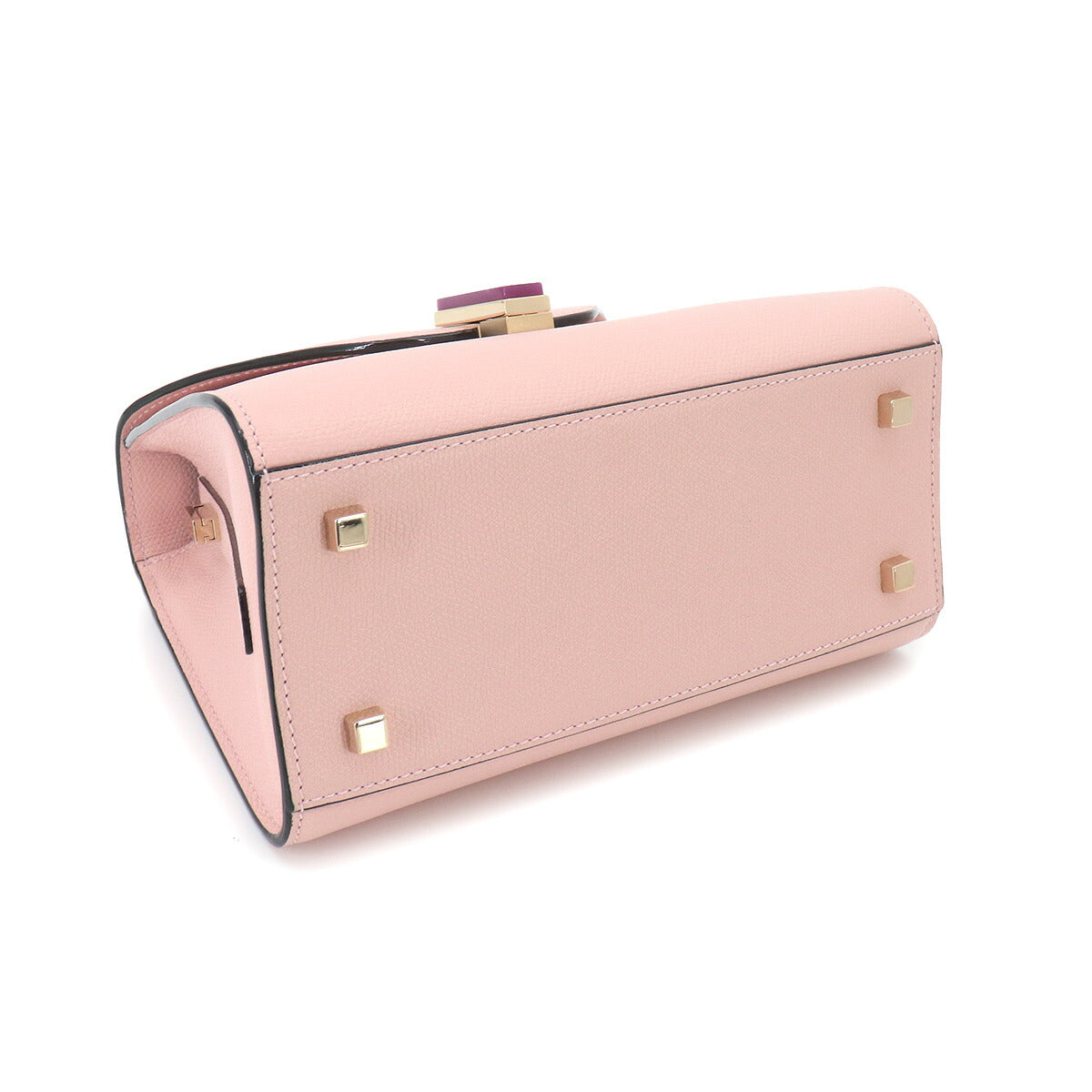 Mini Iside 2way Hand Shoulder Bag Leather Pink