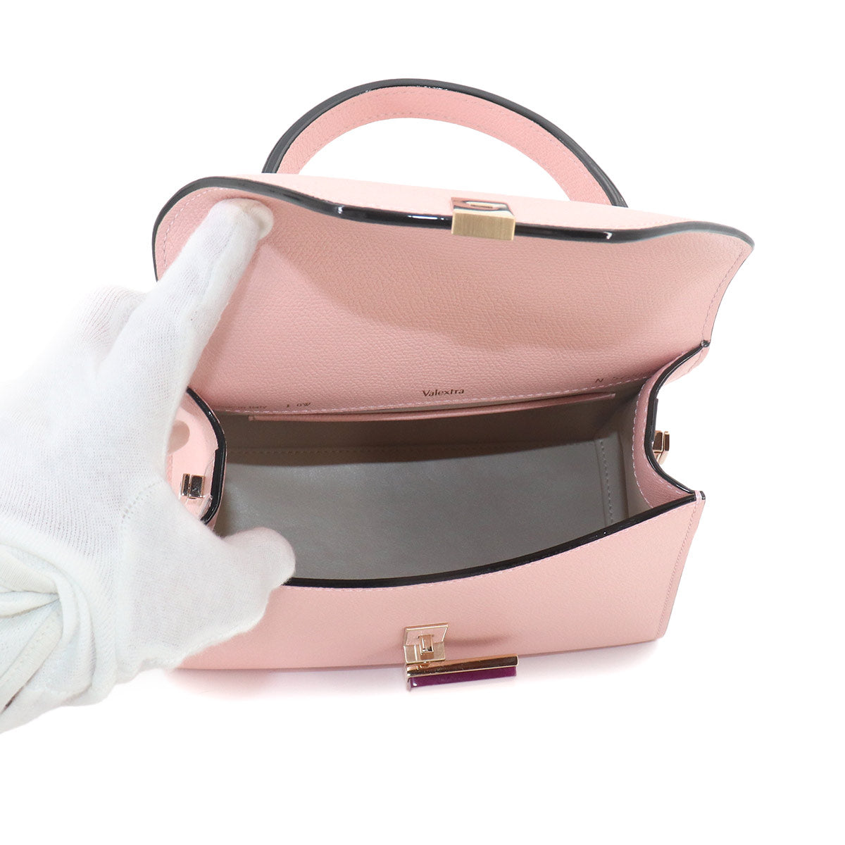 Mini Iside 2way Hand Shoulder Bag Leather Pink