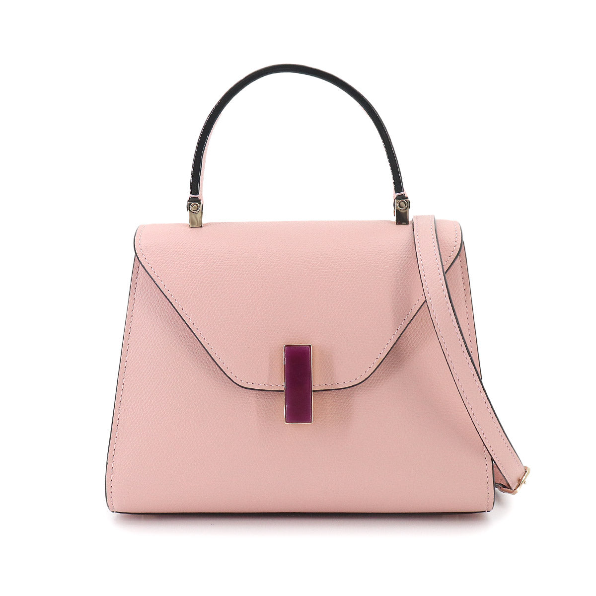 Mini Iside 2way Hand Shoulder Bag Leather Pink