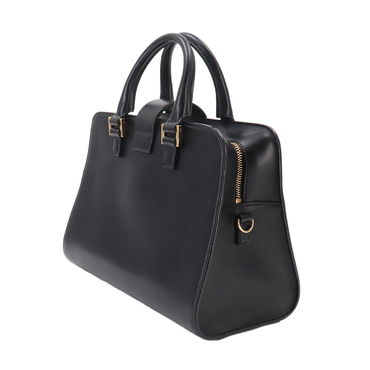 Baby Cabas Hand Shoulder Bag Leather Black 568853