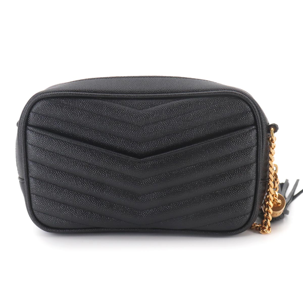 Lou Mini Chain Shoulder Bag Leather Black 612579