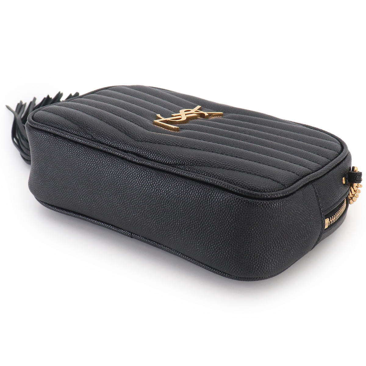 Lou Mini Chain Shoulder Bag Leather Black 612579
