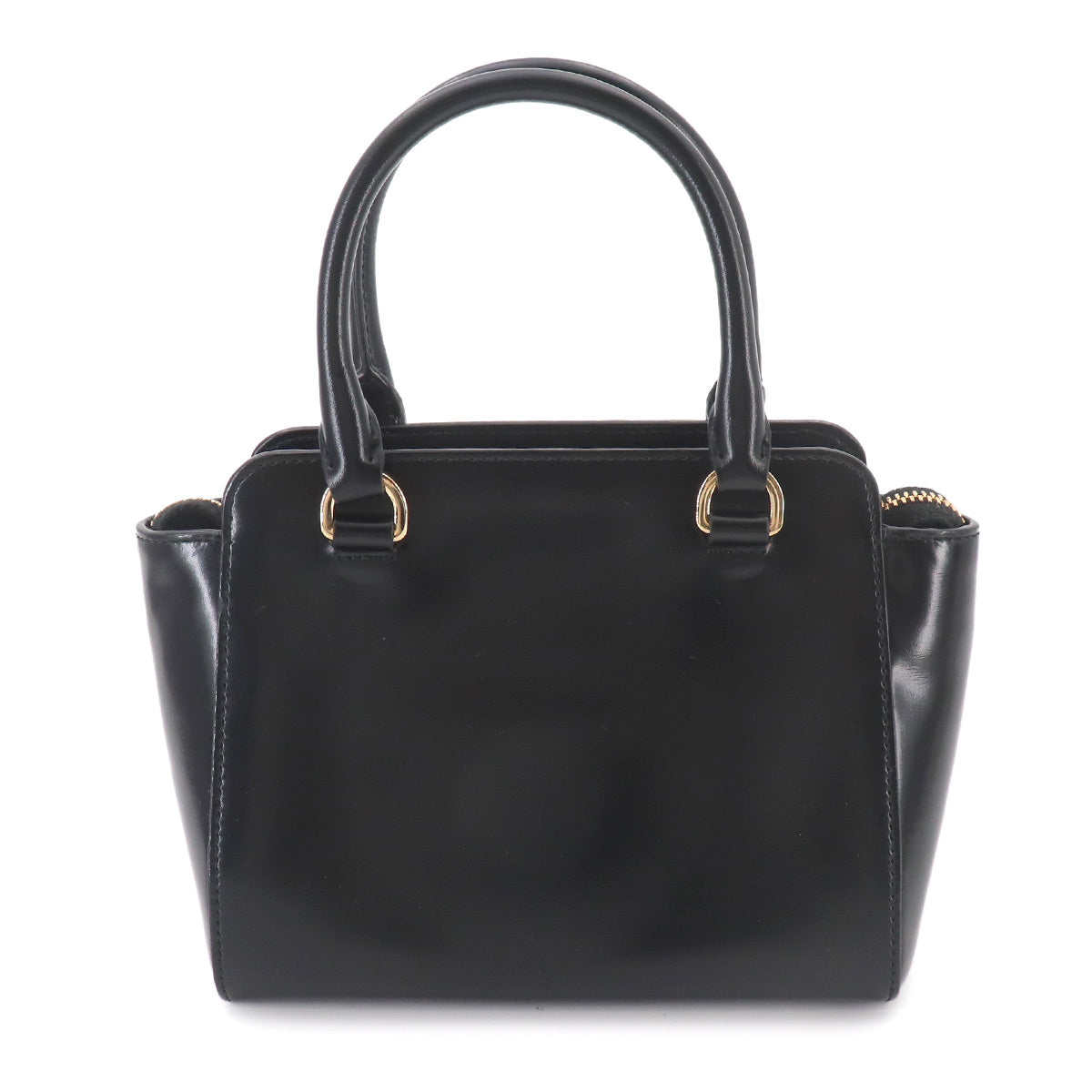 2way Hand Shoulder Bag Leather Nero Black 1BA380 Purse