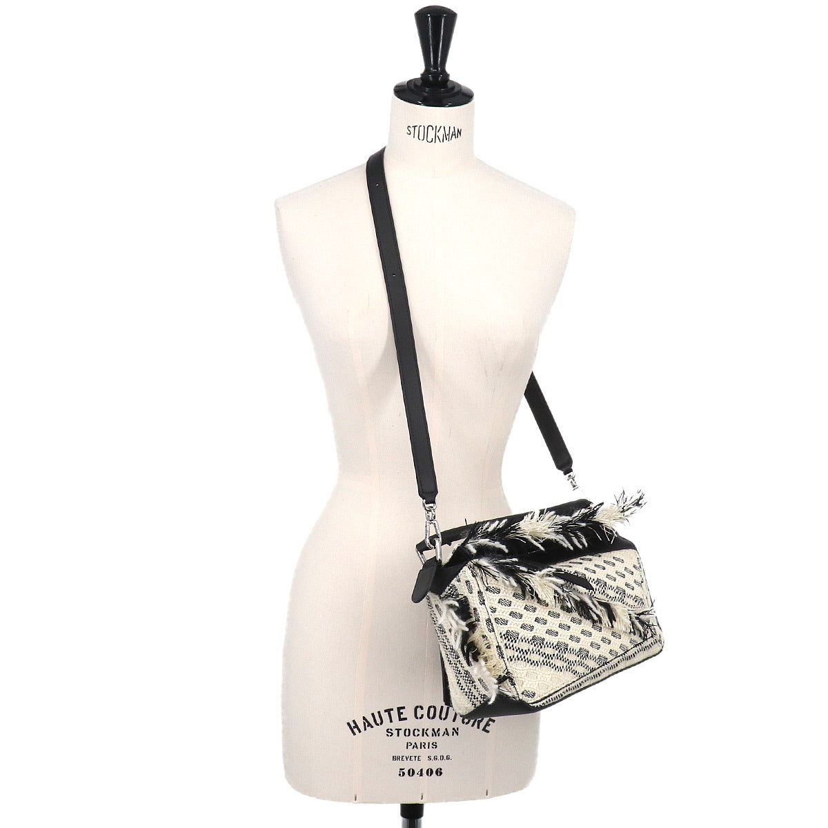 Puzzle Bag Small Anni Albers Hand Shoulder Bag Cotton White