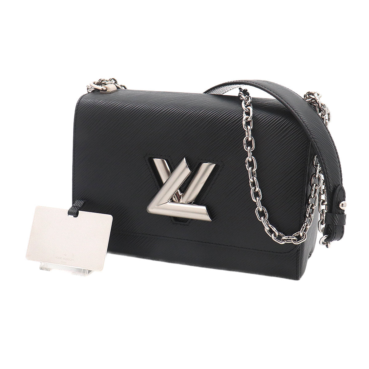 Epi Twist MM Chain Shoulder Bag Leather Noir M50282 Purse