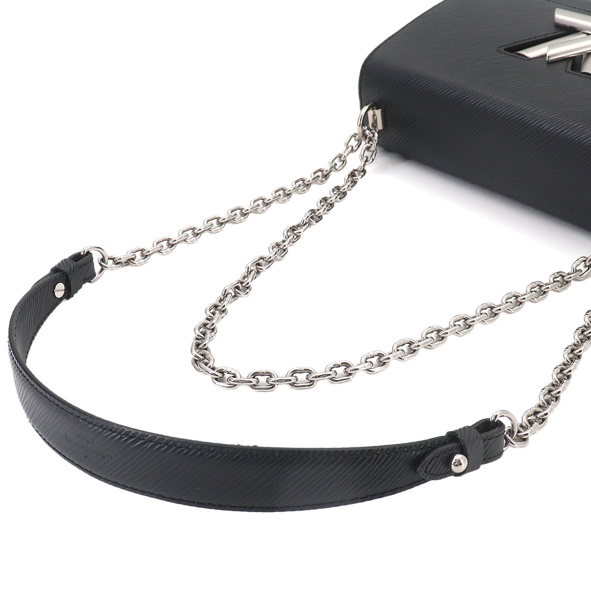 Epi Twist MM Chain Shoulder Bag Leather Noir M50282 Purse