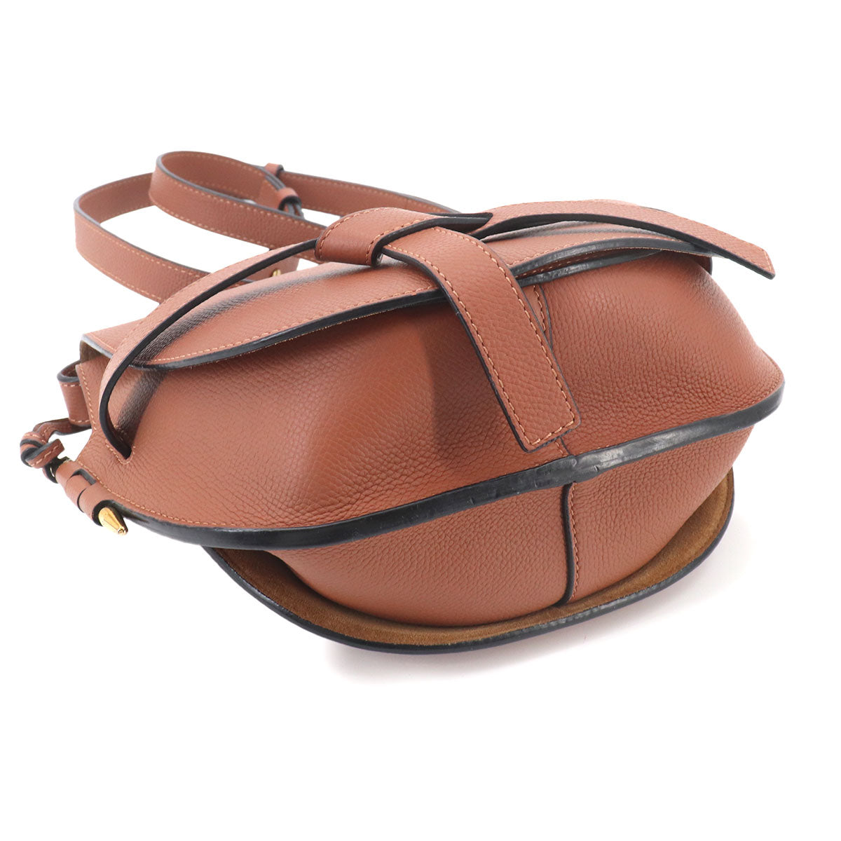 Gate Bag Small Shoulder Bag Leather Tan Brown Purse