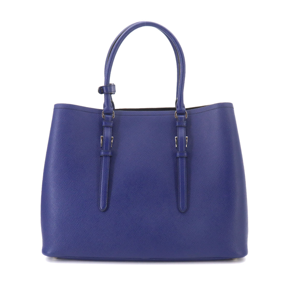 Tote Shoulder Bag Saffiano Leather Blue BN2820 Purse