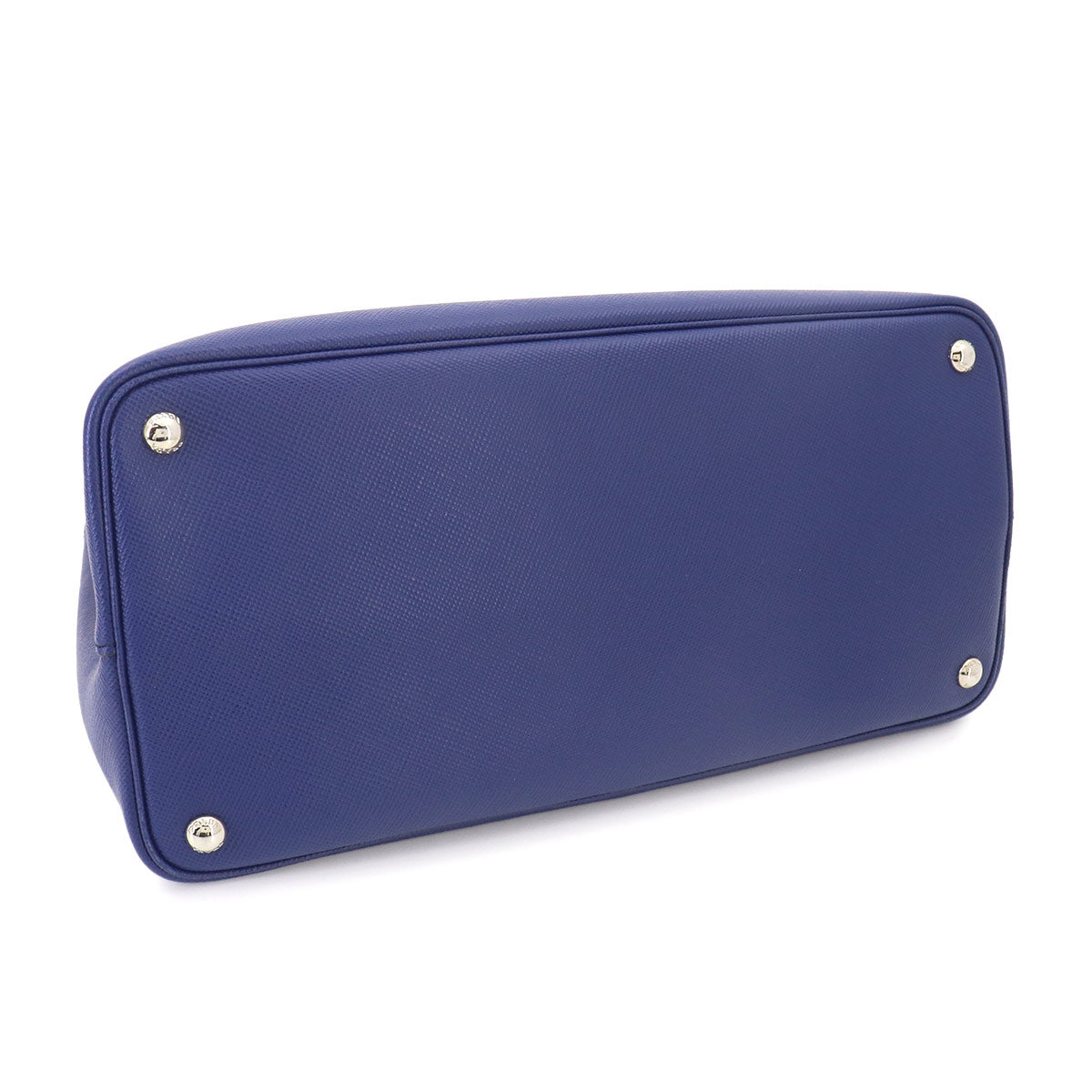 Tote Shoulder Bag Saffiano Leather Blue BN2820 Purse