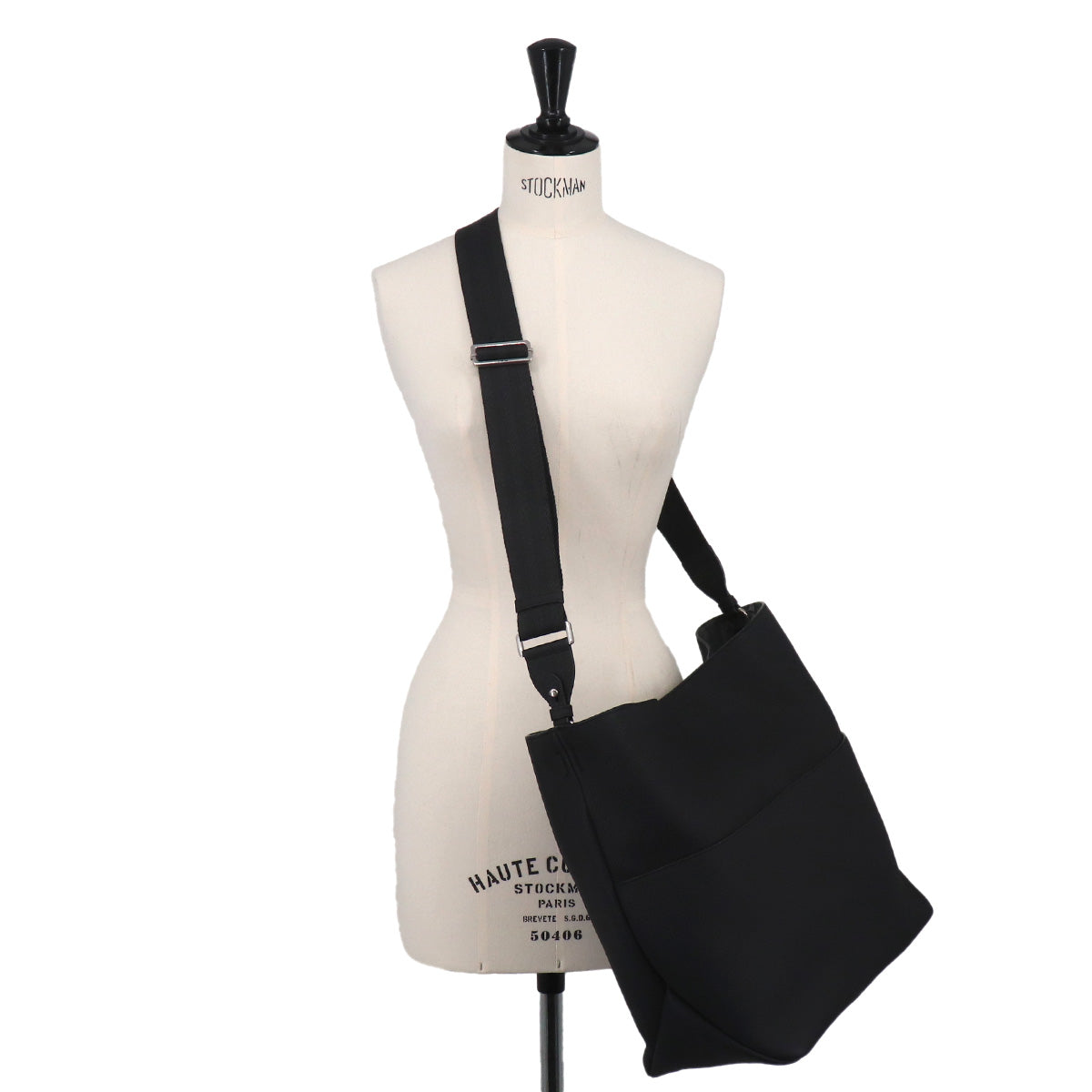 Safari Tote Bag Leather Black 1ESSH187UMJ Purse
