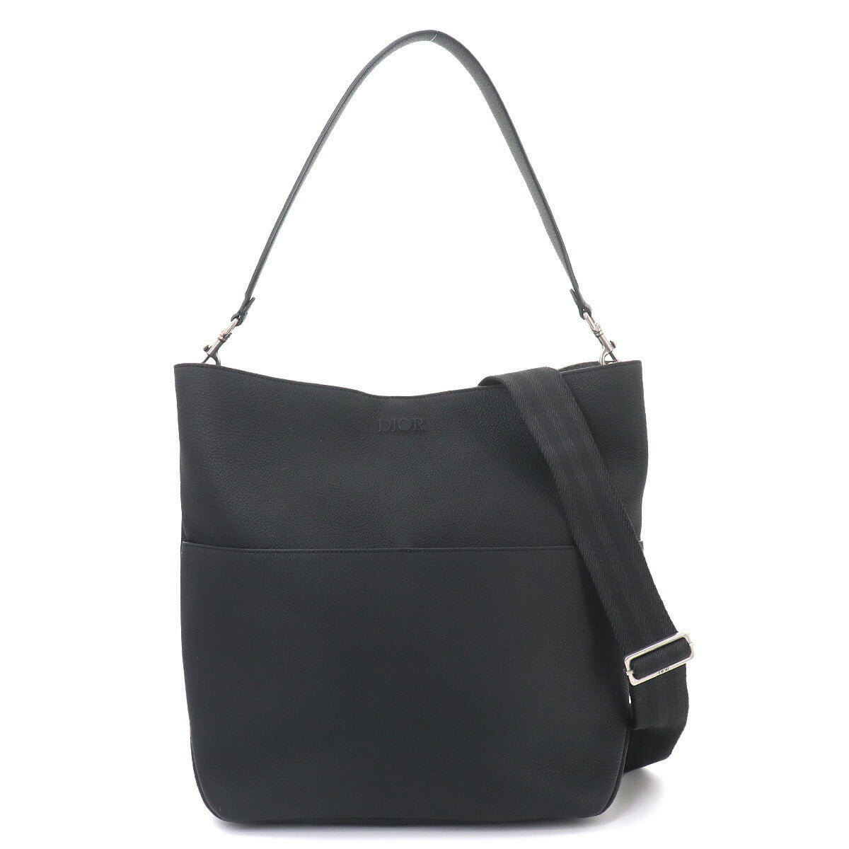 Safari Tote Bag Leather Black 1ESSH187UMJ Purse